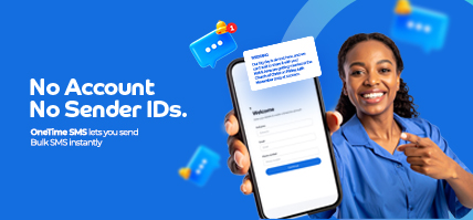 OneTime SMS - No Account, No Sender IDs. Bulk SMS instantly